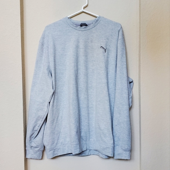 PUMA Men's Golf 2020 Cloudspun Crewneck Sweatshirt Gray Size XXL - Picture 1 of 4